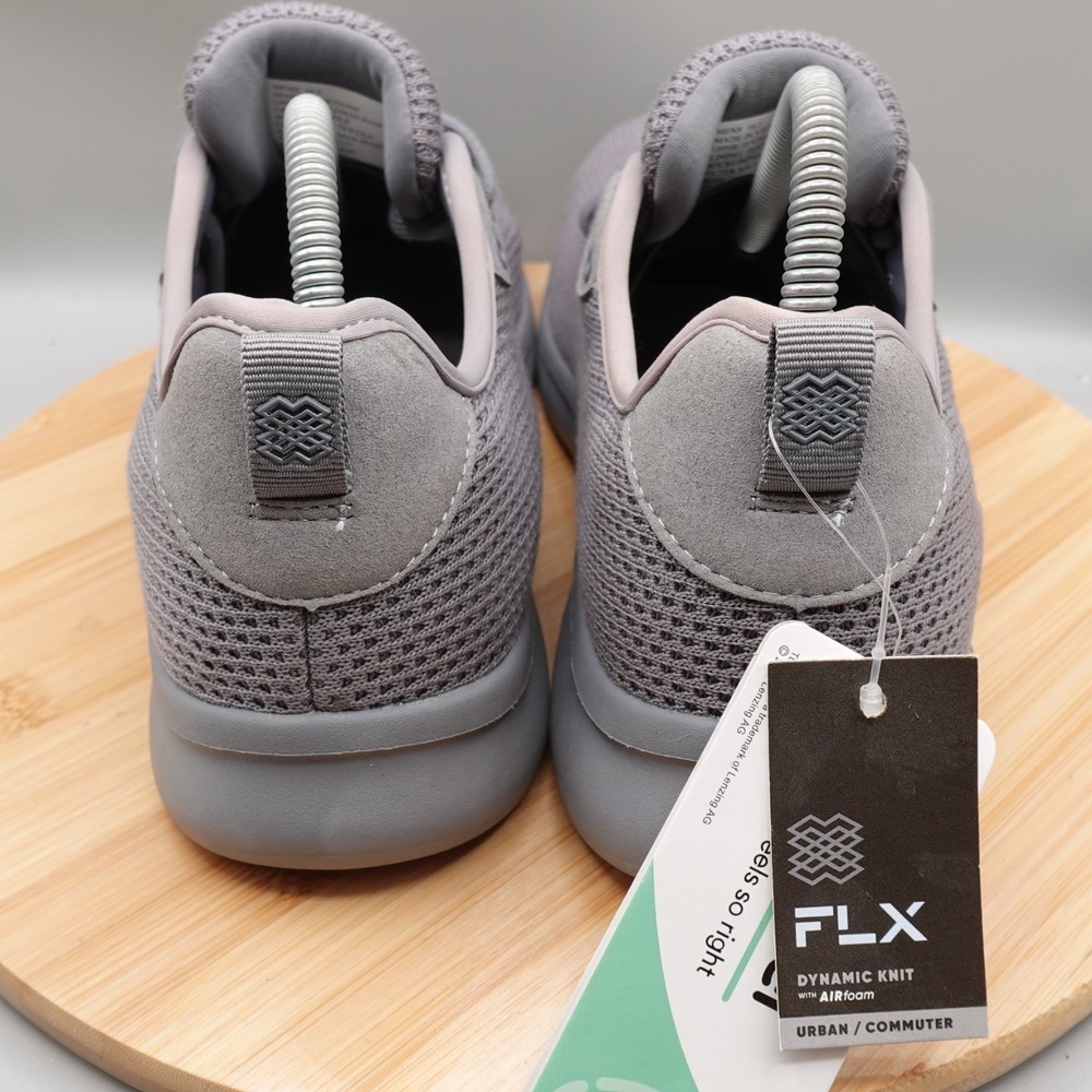 FLX Shoes Mens 10.5 Gray Excel Dynamic Training Sneakers‎ 228592 NWT - Picture 4 of 10